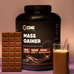 Load image into Gallery viewer, Ozone Nutrition Mass Gainer Powder (Chocolate, 2Kg / 15g Protien,1000g BCAA,1000g Glutamine Percueor, 20 Servings) | Muscle Mass High Protein Gainer
